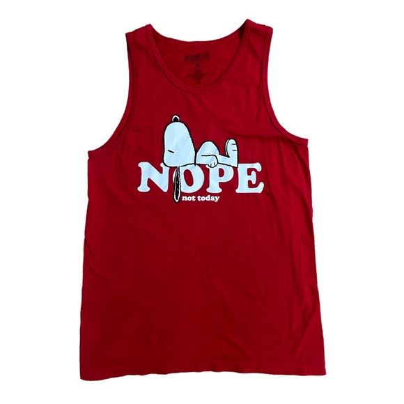 Nope Not Today Red Snoopy Peanuts tank top - Picture 1 of 4